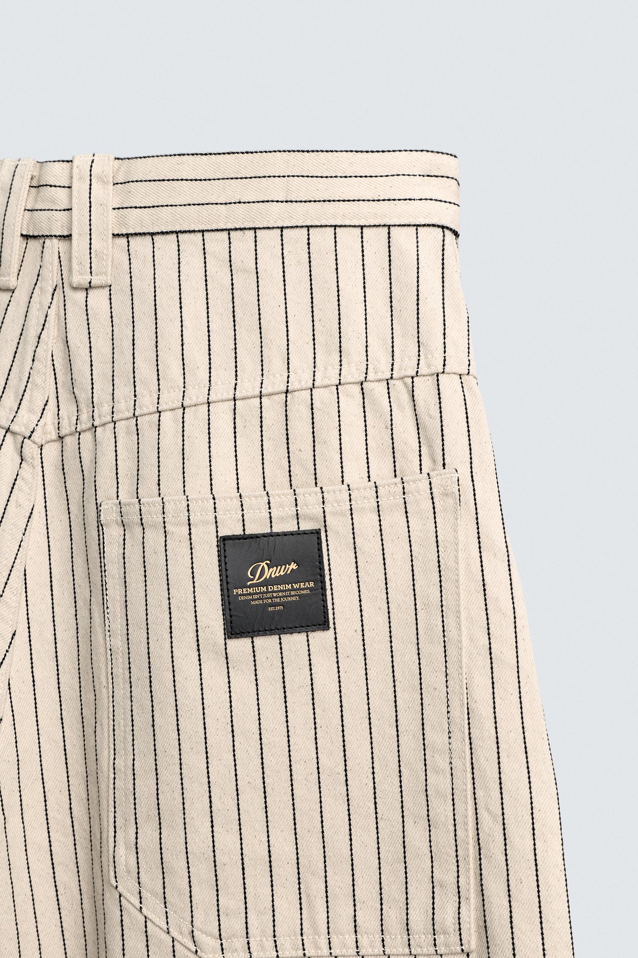 SHORT RELAXED FIT À RAYURES TENNIS